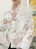 盛唐牡丹|丝绒烫金双面穿夹棉外套 商品缩略图4