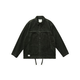 吃茶去chichaqu重磅宽松粗坑灯芯绒厚外套