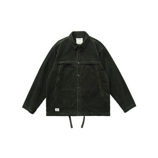 吃茶去chichaqu重磅宽松粗坑灯芯绒厚外套 商品图0