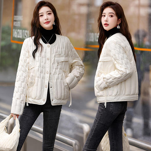 轻薄羽绒服，女短款冬季新款今年流行洋气白鸭绒外套HR-YAX2382 商品图3
