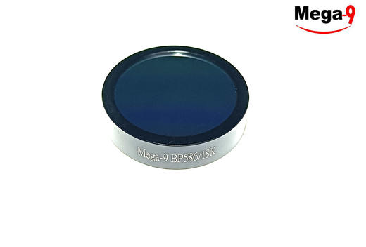 BP586/18K OD3@200-1000 T>85% Φ25.4*6 带通滤光片 （带套圈） 商品图0