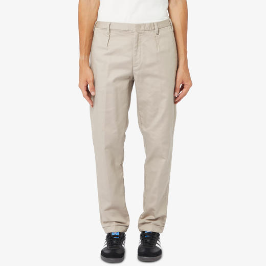 EMPORIO ARMANI 阿玛尼 男士金属徽标棉质休闲运动裤 米色 8N1PF4 1NMMZ 0135 商品图0