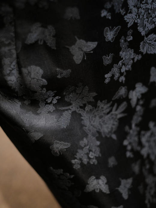 盛唐牡丹 | 早春真丝蝶恋花新中式女裙 商品图6