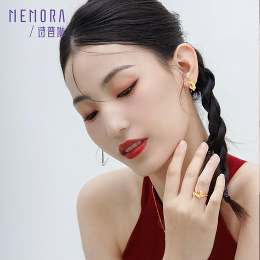 足金戒指黄金指环戒圈蝴蝶手饰精致结婚礼物【按克计价黄金1】MEMORA诗普琳GRE02701（线上专供） 商品图4