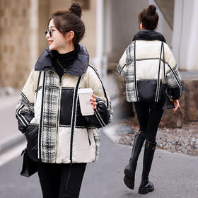秋冬新款，小香风气质面包服羽绒服HR-BX2323
