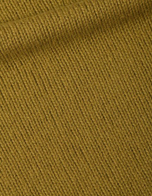 Margaret Howell  男士芥末黄粗织厚羊毛高领毛衣 商品图9