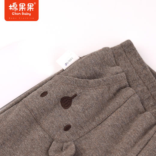 棉果果冬季新品女童针织夹棉长裤M422200823624 商品图3