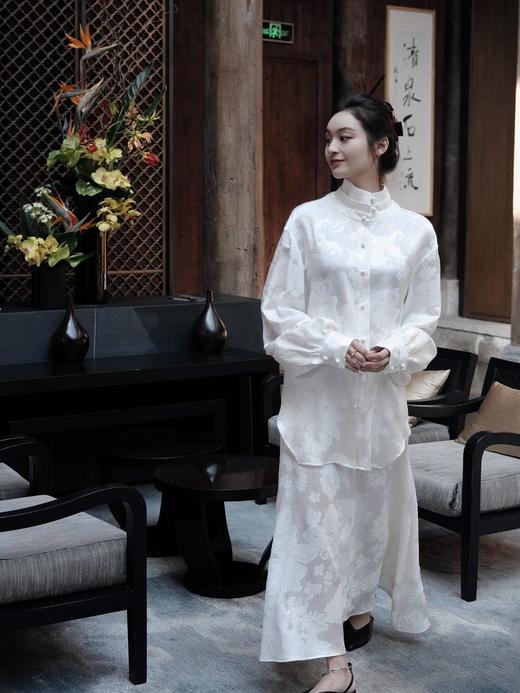 盛唐牡丹 |真丝提花凤凰纹 半裙 商品图0