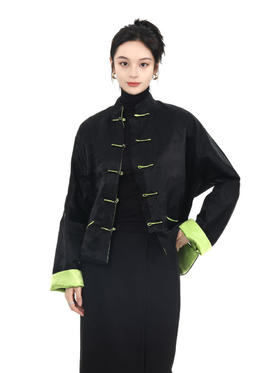 盛唐牡丹 |双面穿石榴花外套(不夹棉）