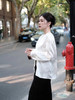 瑕疵|  盛唐牡丹 |真丝压花圆领女上衣-珍珠白 [特价品] 商品缩略图10