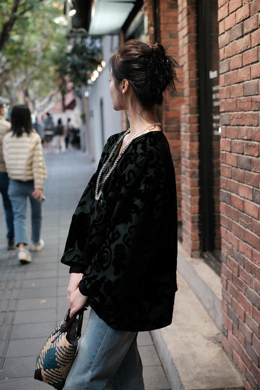 盛唐牡丹 |真丝丝绒双面穿女外套 商品图9