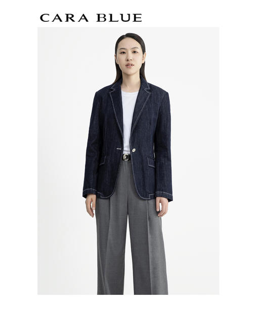 CARA BLUE休闲通勤牛仔夹克 商品图1