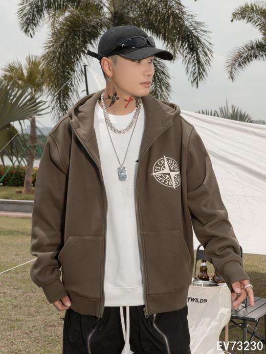 男加绒卫衣外套73230 商品图7