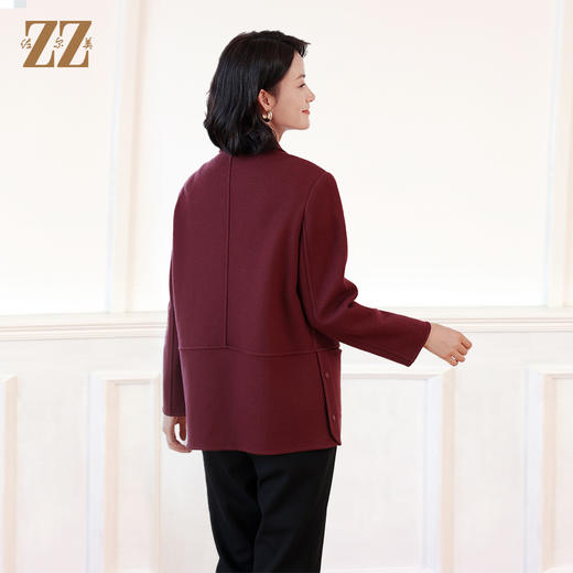 佐尔美秋冬新款 气质优雅针织羊毛大衣外套女E14ZZ14 商品图4