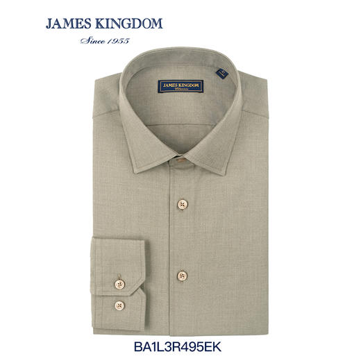 【天丝羊毛保暖衬衫】男士春秋冬新品羊毛混纺商务液氨免烫长袖衬衫 商品图2