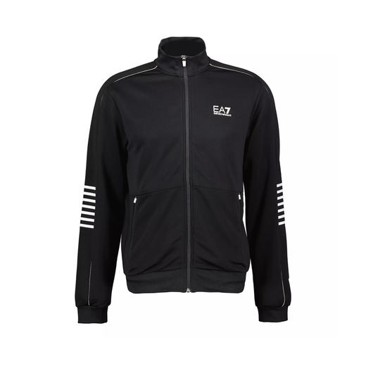 EMPORIO ARMANI EA7 男士字母徽标印花拉链卫衣 黑色 6RPM07 PJ16Z 1200 商品图0