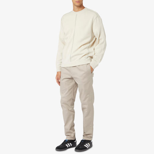 EMPORIO ARMANI 阿玛尼 男士金属徽标棉质休闲运动裤 米色 8N1PF4 1NMMZ 0135 商品图3