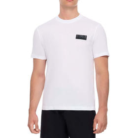EMPORIO ARMANI EA7 男士徽标印花棉质圆领短袖T恤 白色 6RPT72 PJ8SZ 1100