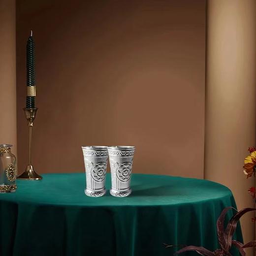 茅台银酒杯一对 铜包银 共含纯银10克 商品图12