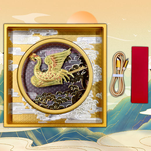【工行】鹤舞迎春金版画 含纯金0.3克 商品图5