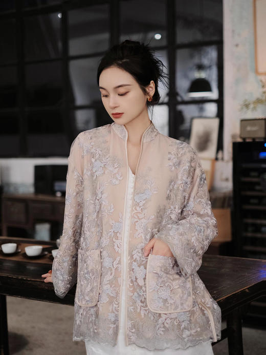 盛唐牡丹 |意大利进口蕾丝外套 商品图6