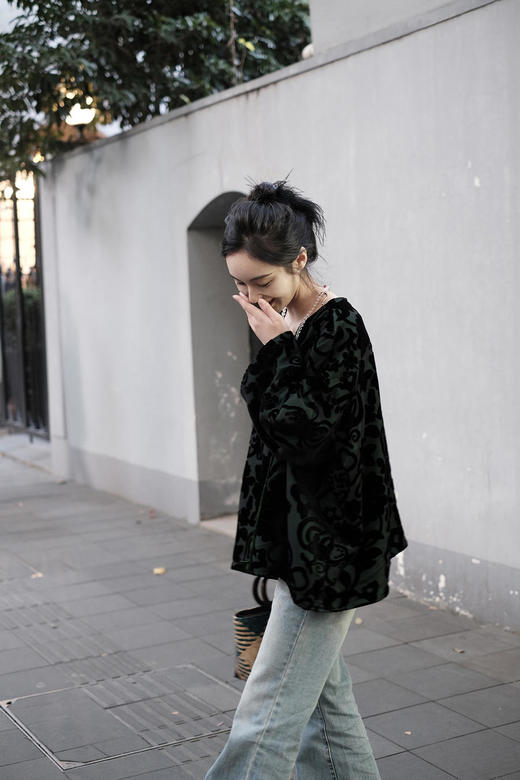 盛唐牡丹 |真丝丝绒双面穿女外套 商品图10