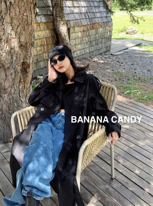 香蕉糖长款风衣时尚百搭 商品图0