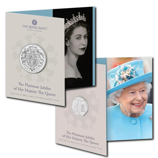 英国女王伊丽莎白二世登基70周年纪念卡币 商品图0