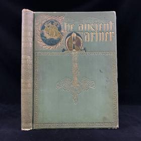 1910年 柯勒律治《古舟子咏》 波加尼20幅彩色幻想插图 漆布精装大16开
