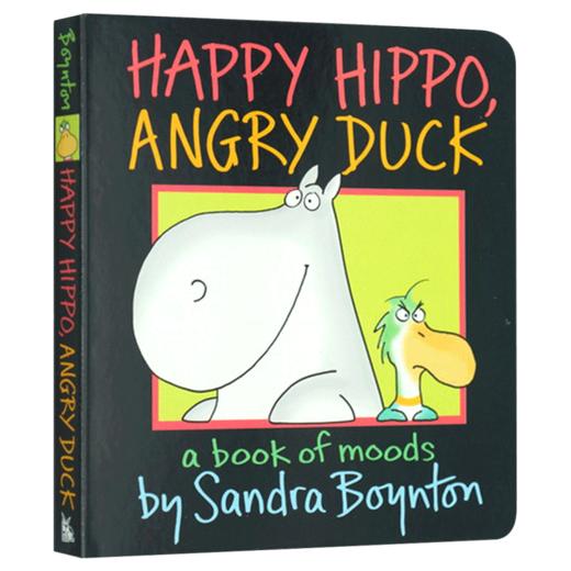 开心的河马 生气的鸭子 英文原版 Happy Hippo Angry Duck 情绪管理早教绘本 儿童英语启蒙纸板书 睡前故事图画书 英文版进口书籍 商品图3