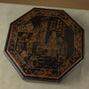 清 黑漆描金观画图八角盖盒 商品缩略图2
