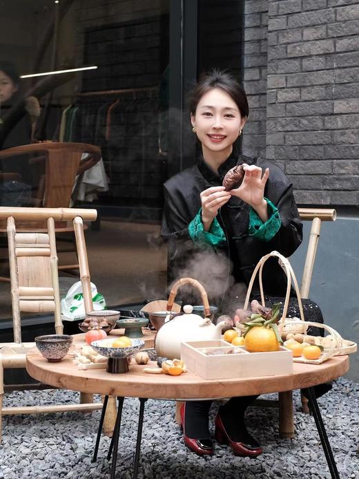 盛唐牡丹 |祖母绿两面穿石榴花夹棉外套(不夹棉) 商品图4