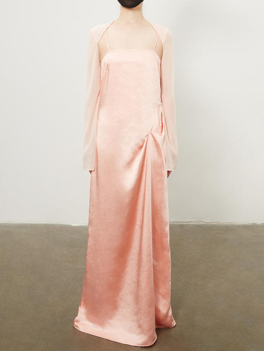 ranyepersonal｜dress SET  吊带露背平肩袖套两件式连衣裙 [ BODY23DR02- 黑0 / 白1 / 粉2  ] 商品图8