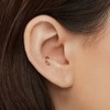 订购10周到｜Maria Tash-Plain Gold Hoop-14K白金 耳环（单只）［美国设计师］ 商品缩略图1