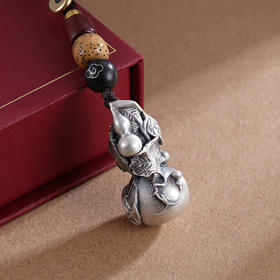 子佩集S999银【福禄万代】钥匙扣【YSK684】纯银2310