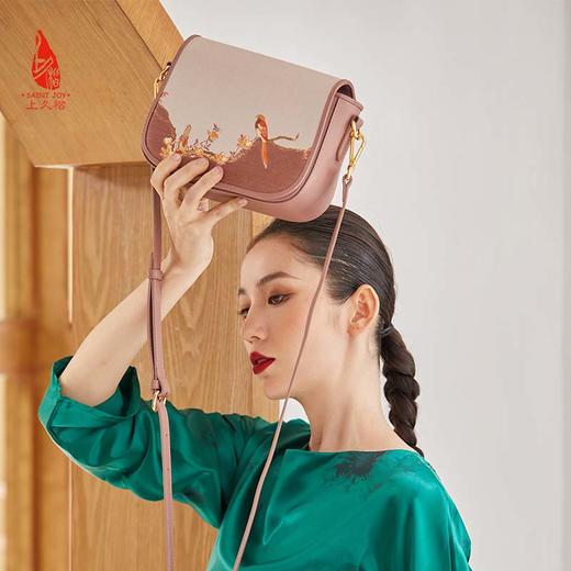SAINTJOY/上久楷 宋锦斜背包  鹊上枝头 BWW22A1501 商品图5