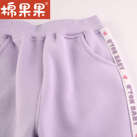 棉果果冬季新品女童针织加绒长裤M422200423623 商品图1