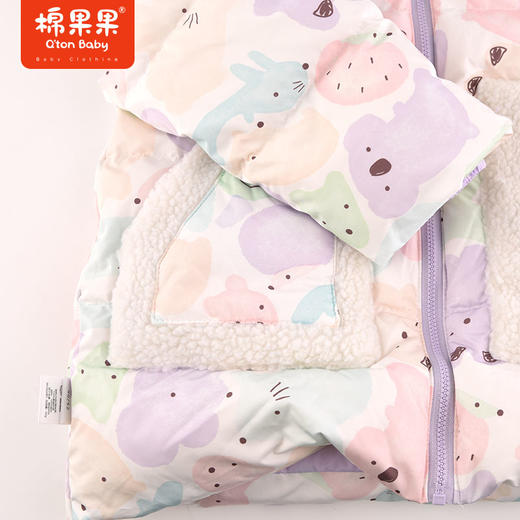 棉果果冬季新品女童中长款羽绒服M422102923603 商品图3