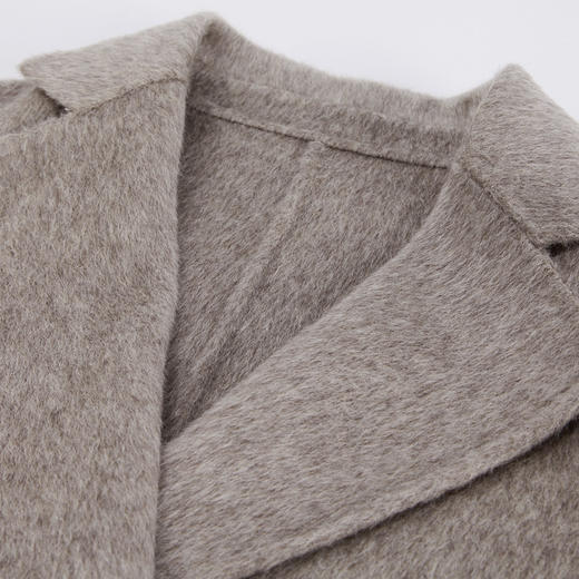 NH927斯尔丽23冬季新款气质时尚收腰修身西装领长款双面呢大衣 商品图4