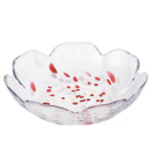 日本进口 津轻手工制作玻璃 日式沙拉碗 水果盘 商品图0