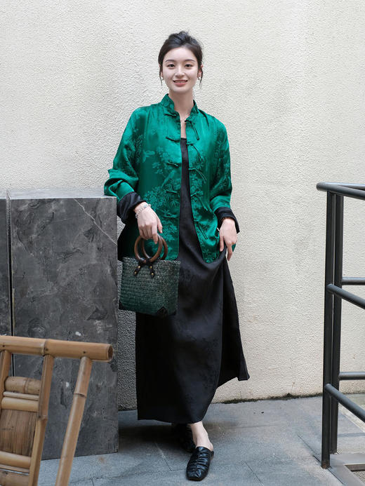 盛唐牡丹 |限量款/东方雅韵喜上眉梢真丝提花外套 (不夹棉) 商品图5