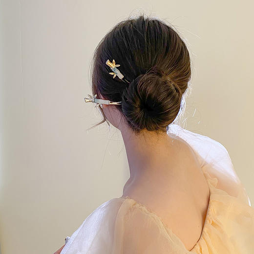 气质款【中国风竹节发簪】古风后脑勺盘发簪子  旗袍汉服发饰 商品图3