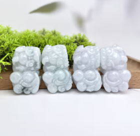 翡翠貔貅约41*25mm吊坠~多样性发一