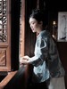 盛唐牡丹 |真丝手推绣对襟外套/白色蝶恋花真丝里布 商品缩略图5