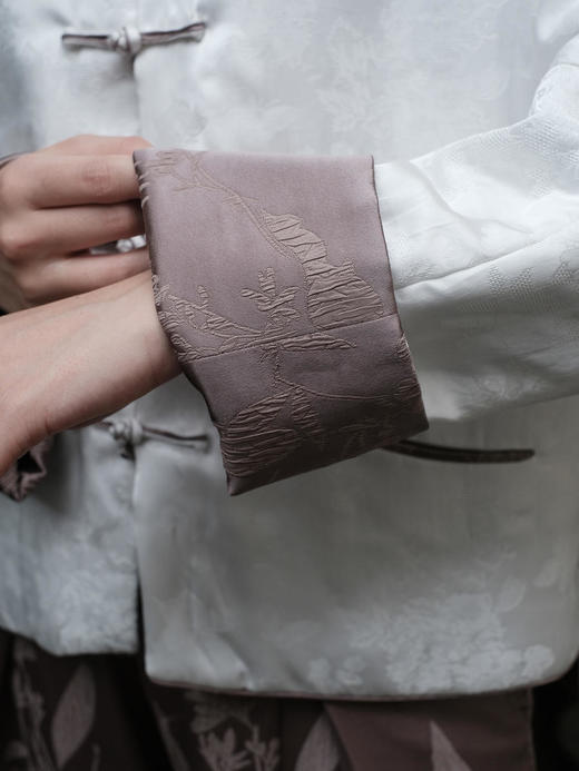 盛唐牡丹 |真丝提花对襟新中式外套 (不夹棉） 商品图7