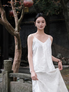 盛唐牡丹 | 真丝蝶恋花女吊带