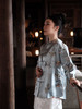 盛唐牡丹 |真丝手推绣对襟外套/白色蝶恋花真丝里布 商品缩略图7