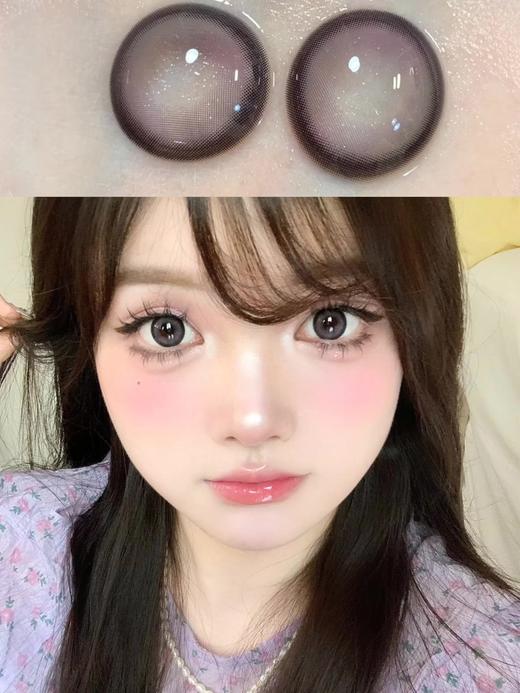 日抛lillilly LL45冷光泡泡/LL46焦糖啵啵  14.4mm 日抛无售后！！紫/棕 商品图0