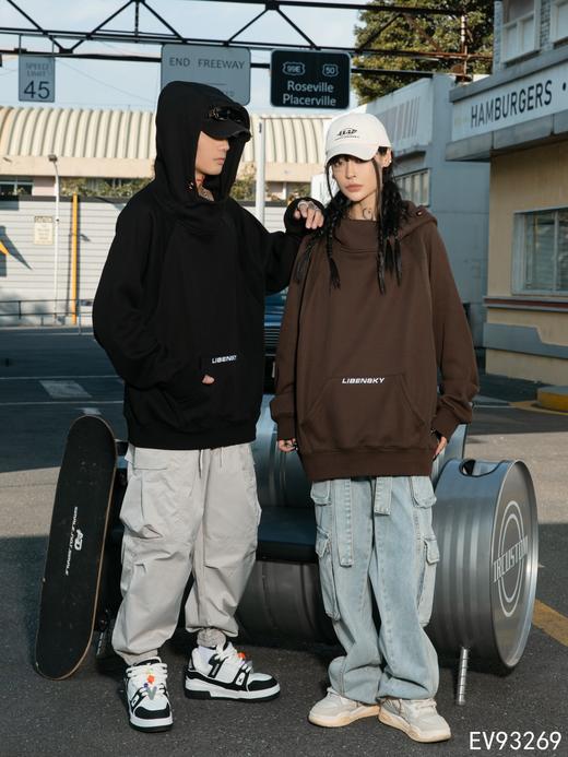 男加绒带帽卫衣93269 商品图1