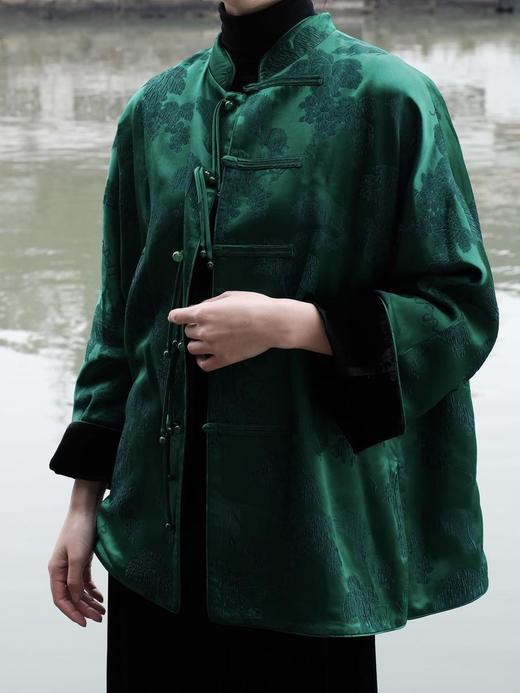 盛唐牡丹 |双面松鼠葡萄纹女外套/丝绒正反两穿 (不夹棉) 商品图6